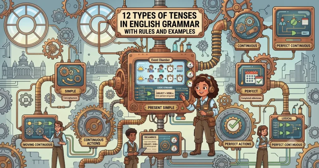 12 Types of Tenses in English - Presidency School RT Nagar.