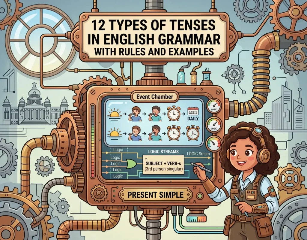 12 Types of Tenses in English Grammar-Presidency School RT Nagar.